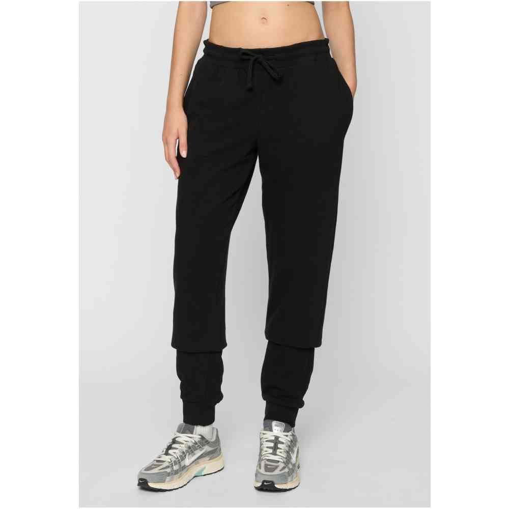 Urban Classics - Light Terry Basic Dames joggingbroek - Zwart